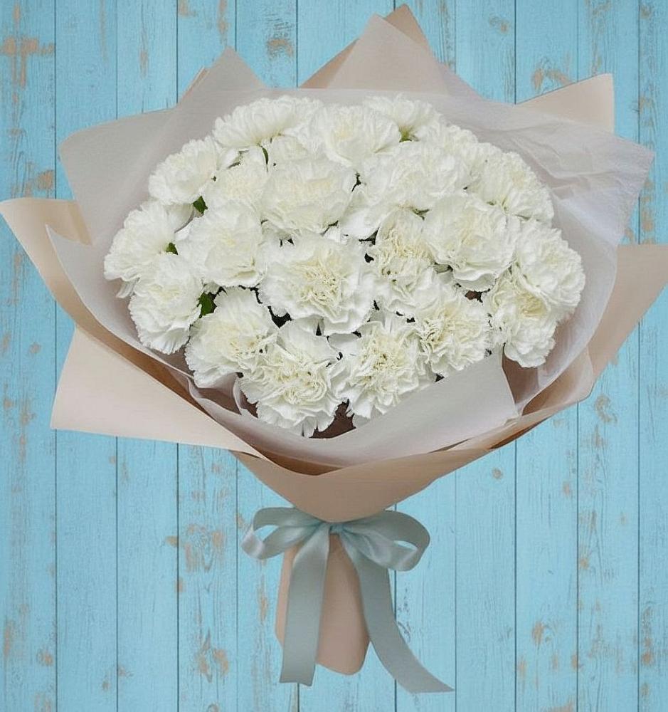 Букет цветов из: Гвоздики в Тихвине