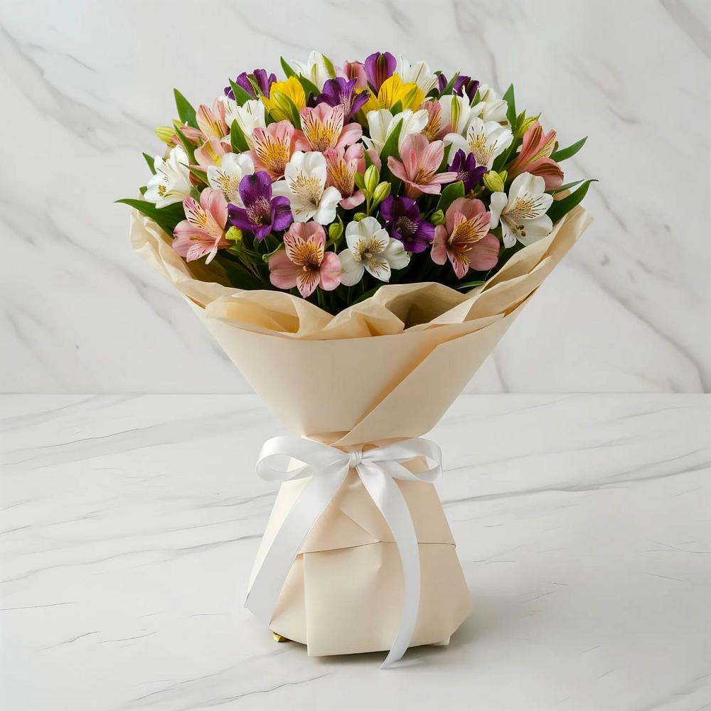 Букет цветов из: Альстромерии в Тихвине