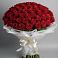 Букет 101 Красная роза Блэк Мэджик в Тихвине