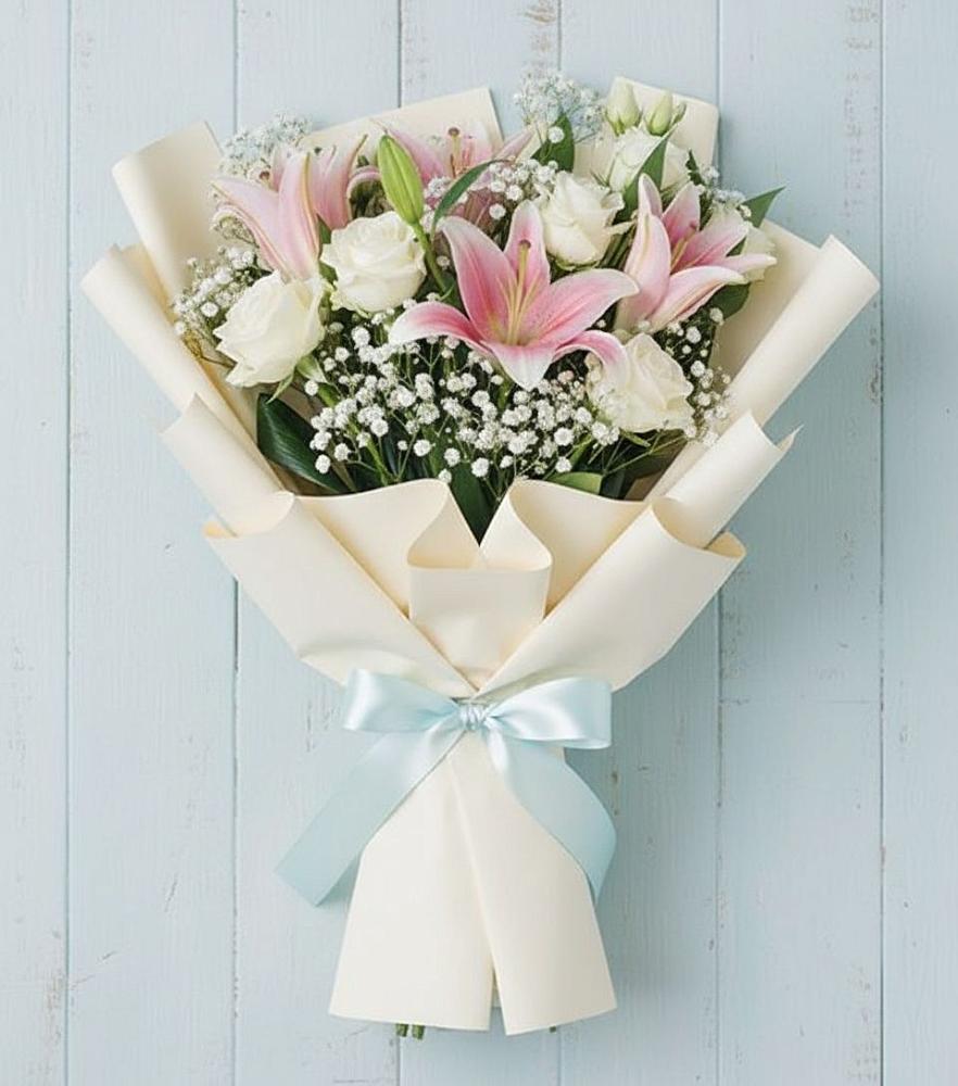 Букет цветов из: Лилии в Тихвине