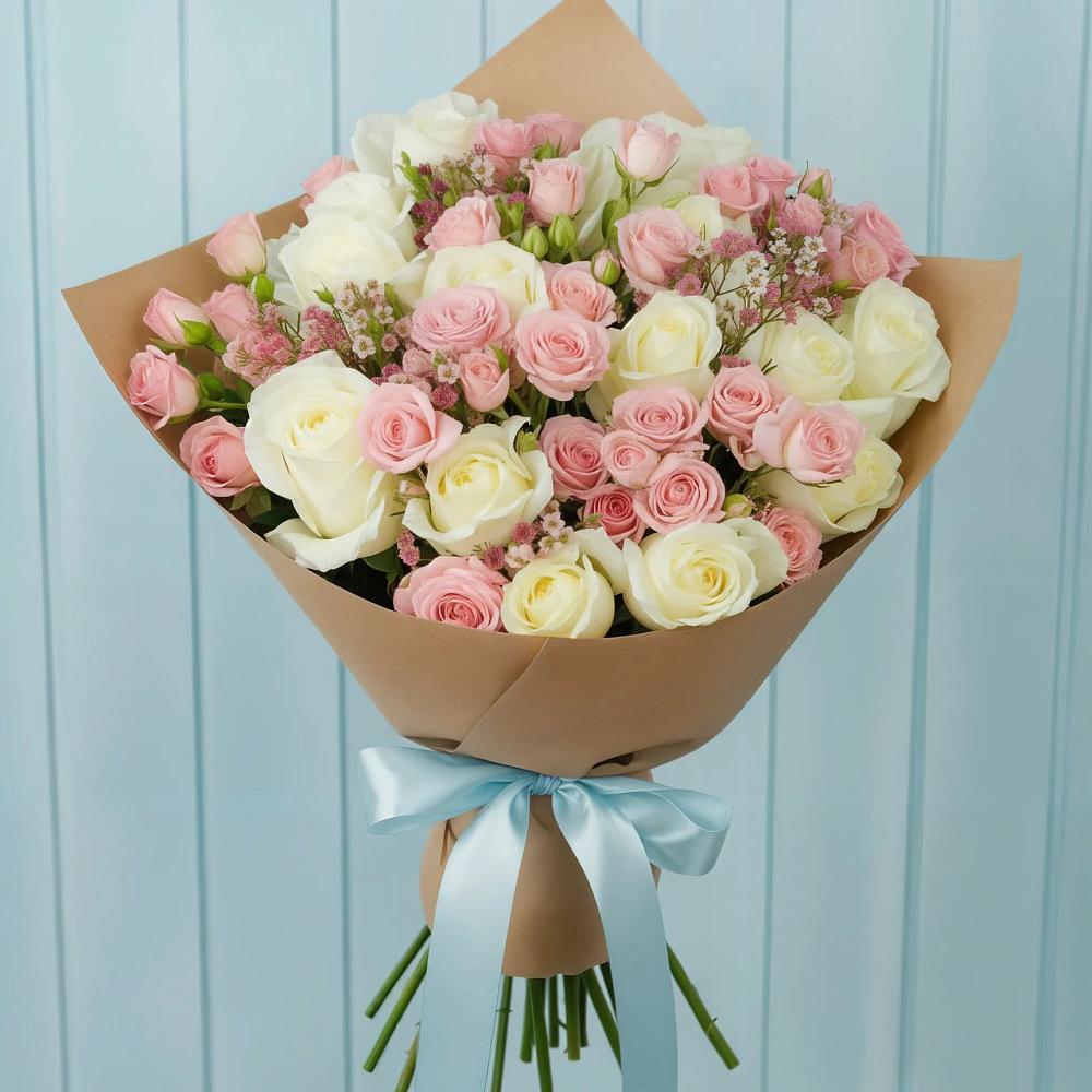 Букет цветов из: Розы в Тихвине