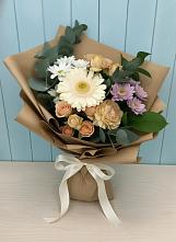 Букет цветов из:  Герберы и Хризантемы в Тихвине
