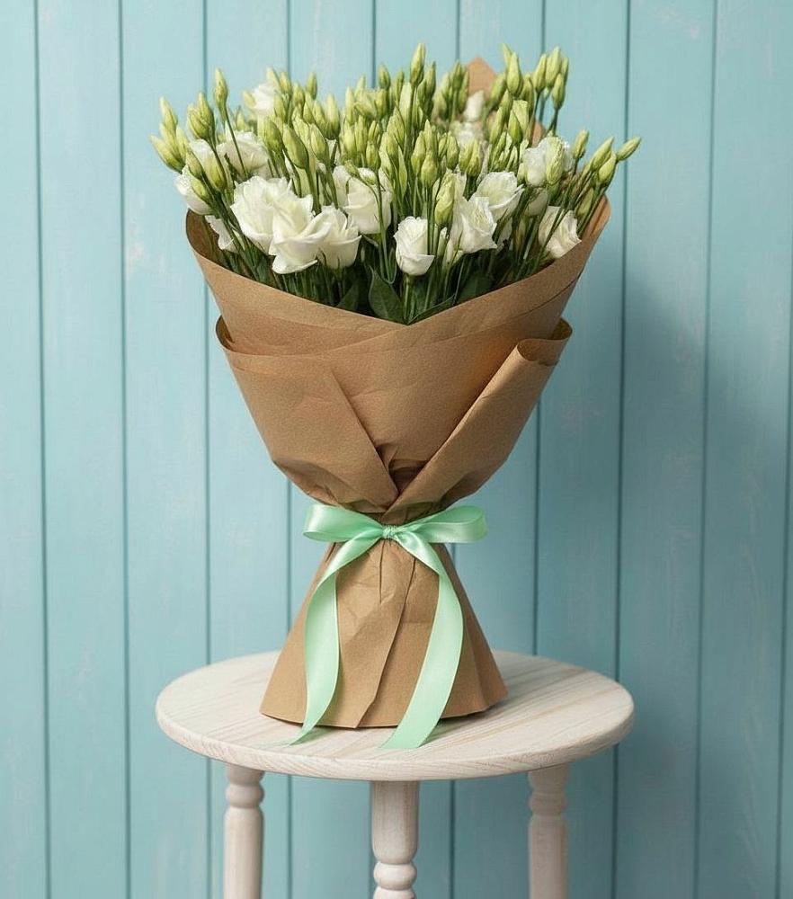 Букет цветов из: Лизиантусы в Тихвине