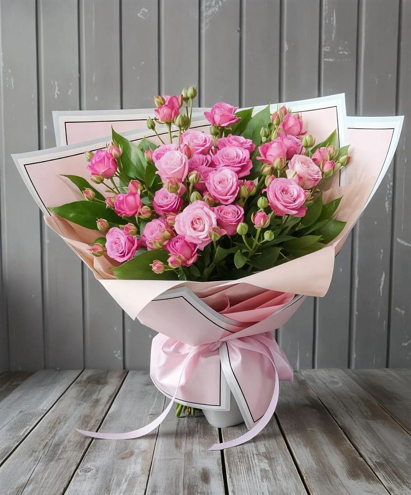 Букет Розовый кустик в Тихвине