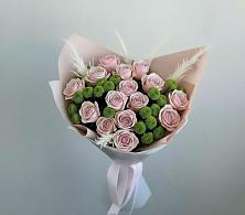 Букет цветов из:  Розы и Хризантемы в Тихвине