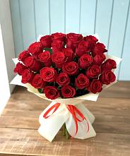 Букет 29 Красных роз в Тихвине