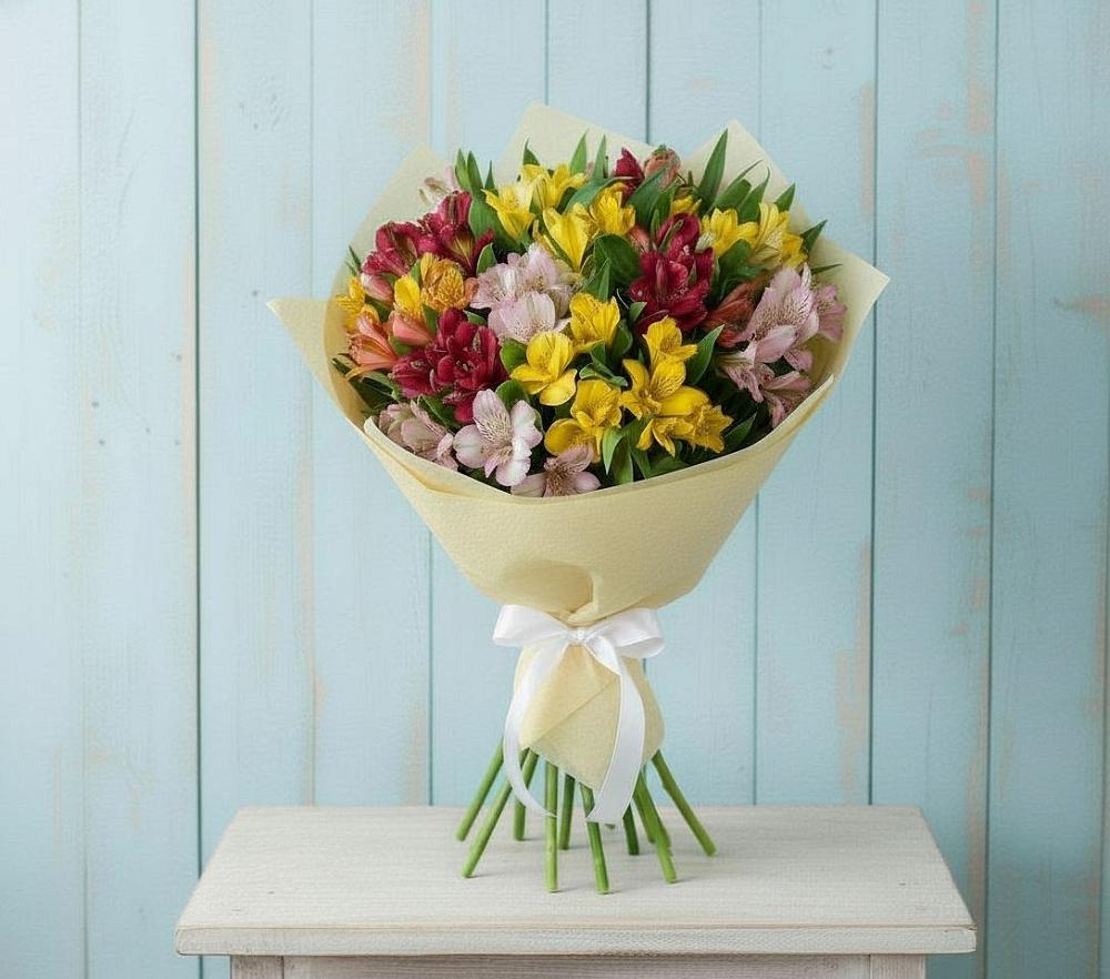 Букет цветов из: Альстромерии в Тихвине