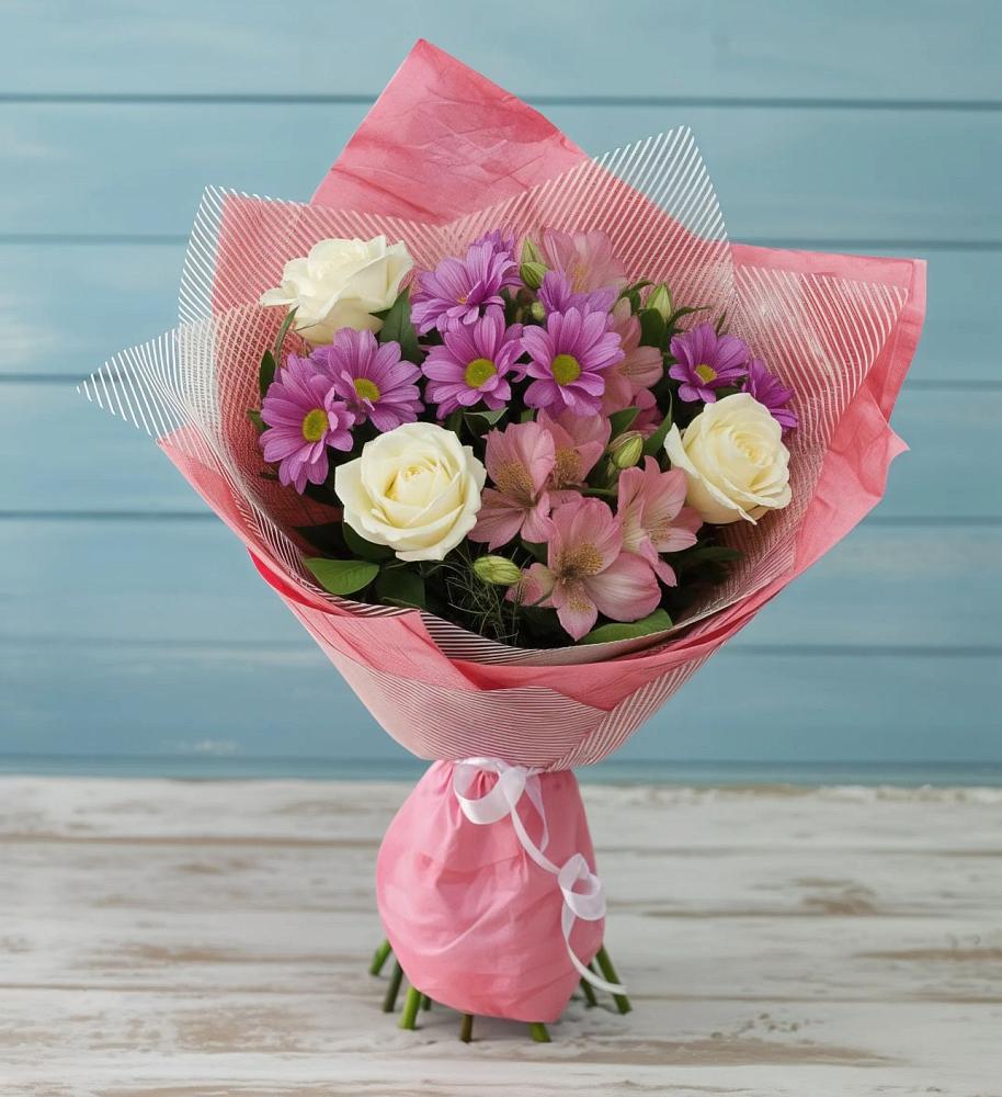 Букет цветов из: Герберы в Тихвине