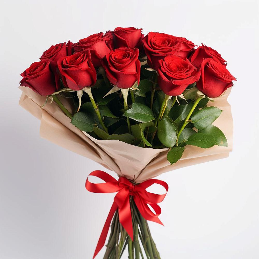 Букет 11 Красных роз Эдлесс Лав в Тихвине